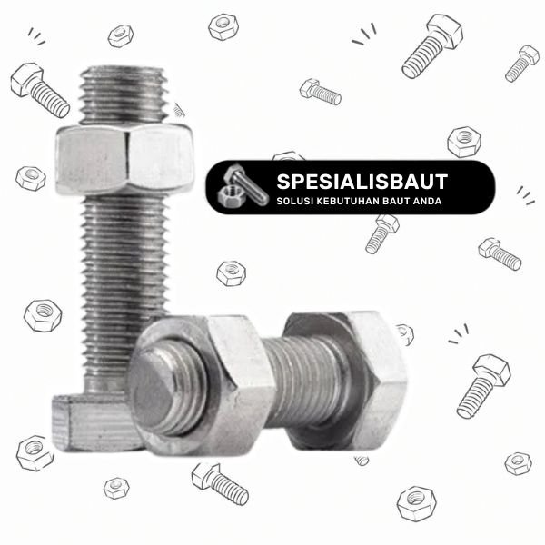 BAUT MUR STAINLESS 304 M10 FULL DRAT